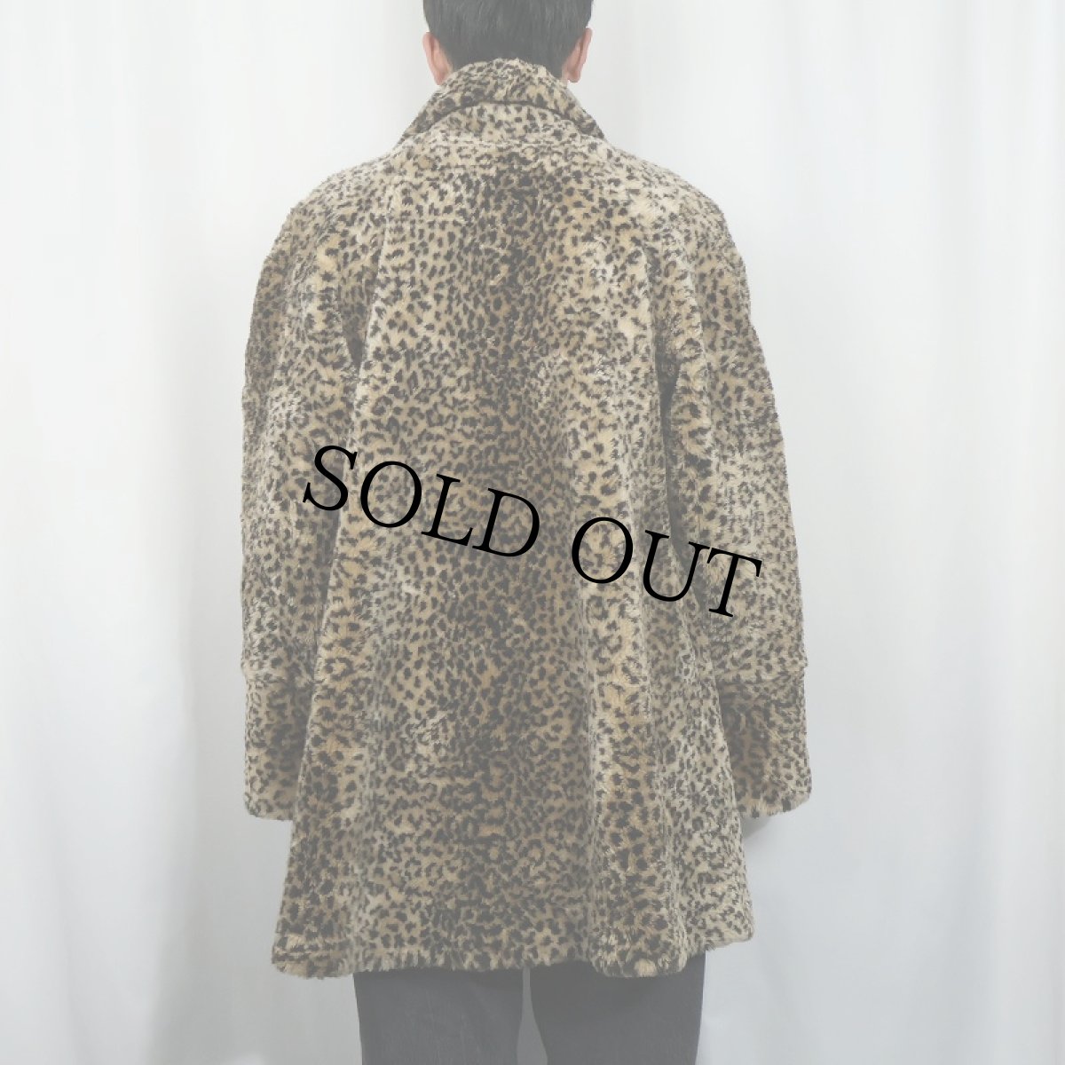 画像4: 80's Monterey USA製 レオパード柄 フェイクファーコート  (4)