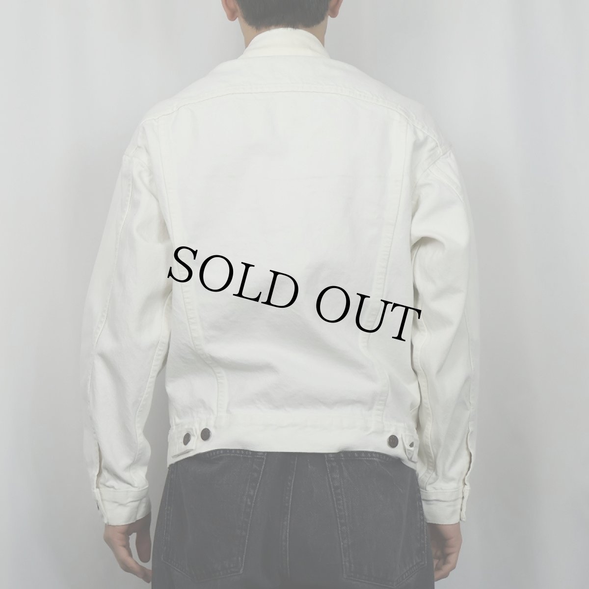 画像3: 90's Levi's 70507 USA製 ホワイトデニムジャケット S (3)