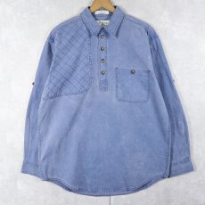 画像1: ORVIS ガンパッチ付き コットンハンティングシャツ M (1)