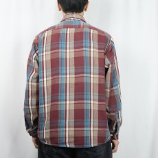 画像3: 80〜90's GREATLAND チェック柄 ヘビーネルシャツ L (3)