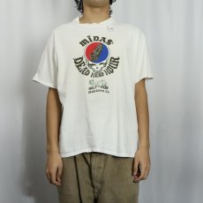 画像2: 80's GRATEFUL DEAD USA製 "MIDAS DEAD HEAD HOUR" ロックバンド ラジオ番組プリントTシャツ XL (2)