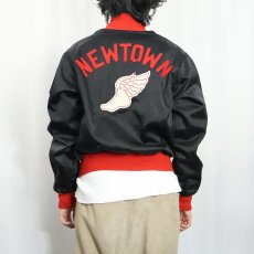 画像4: 50〜60's HUBER "NEWTOWN" フェルトパッチ付き ウイングフット スタジャン SIZE40 (4)