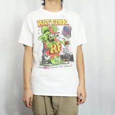 画像2: 90's RATFINK USA製 キャラクタープリントTシャツ L (2)