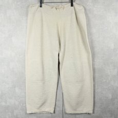 画像1: 40's WWII U.S.NAVY ダブルニー スウェットパンツ L (1)