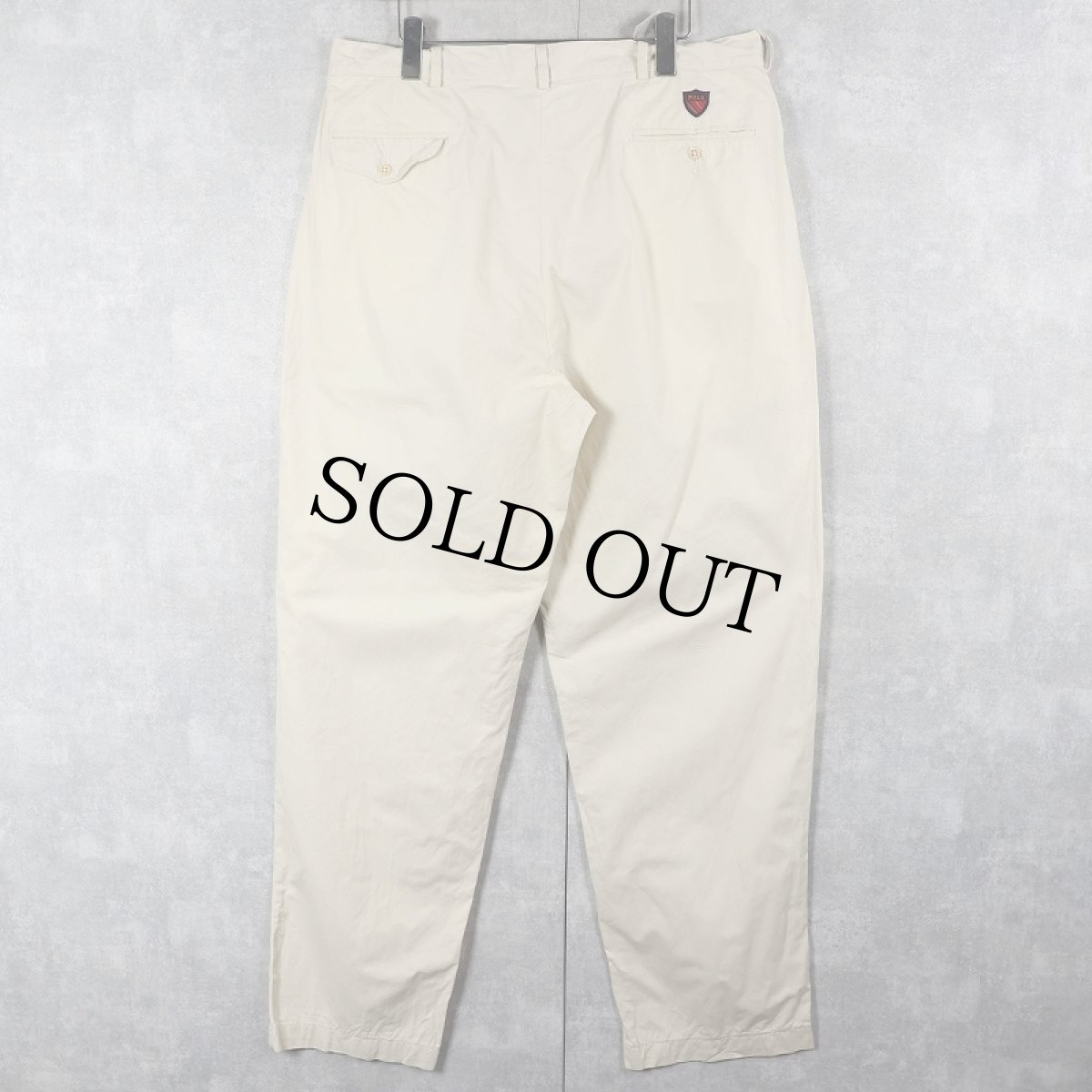 画像4: 90's POLO Ralph Lauren "THE CLASSIC GOLF PANT" USA製 2タックコットンパンツ W35 (4)