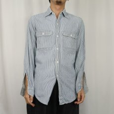 画像2: 70's BIGMAC JCPenney ヒッコリーストライプ ワークシャツ (2)