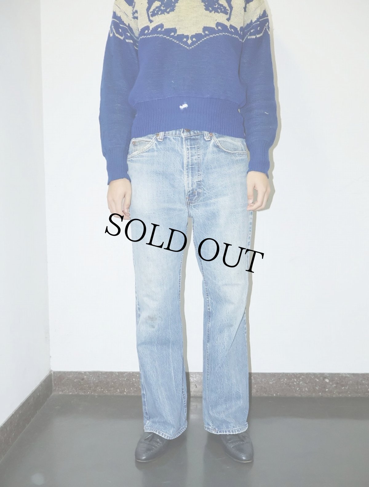 画像2: 80's Levi's 517 オレンジタブ ブーツカットデニムパンツ W38 (2)