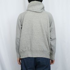 画像3: 60's 裏サーマル 無地ラグランスウェットフーディー  (3)