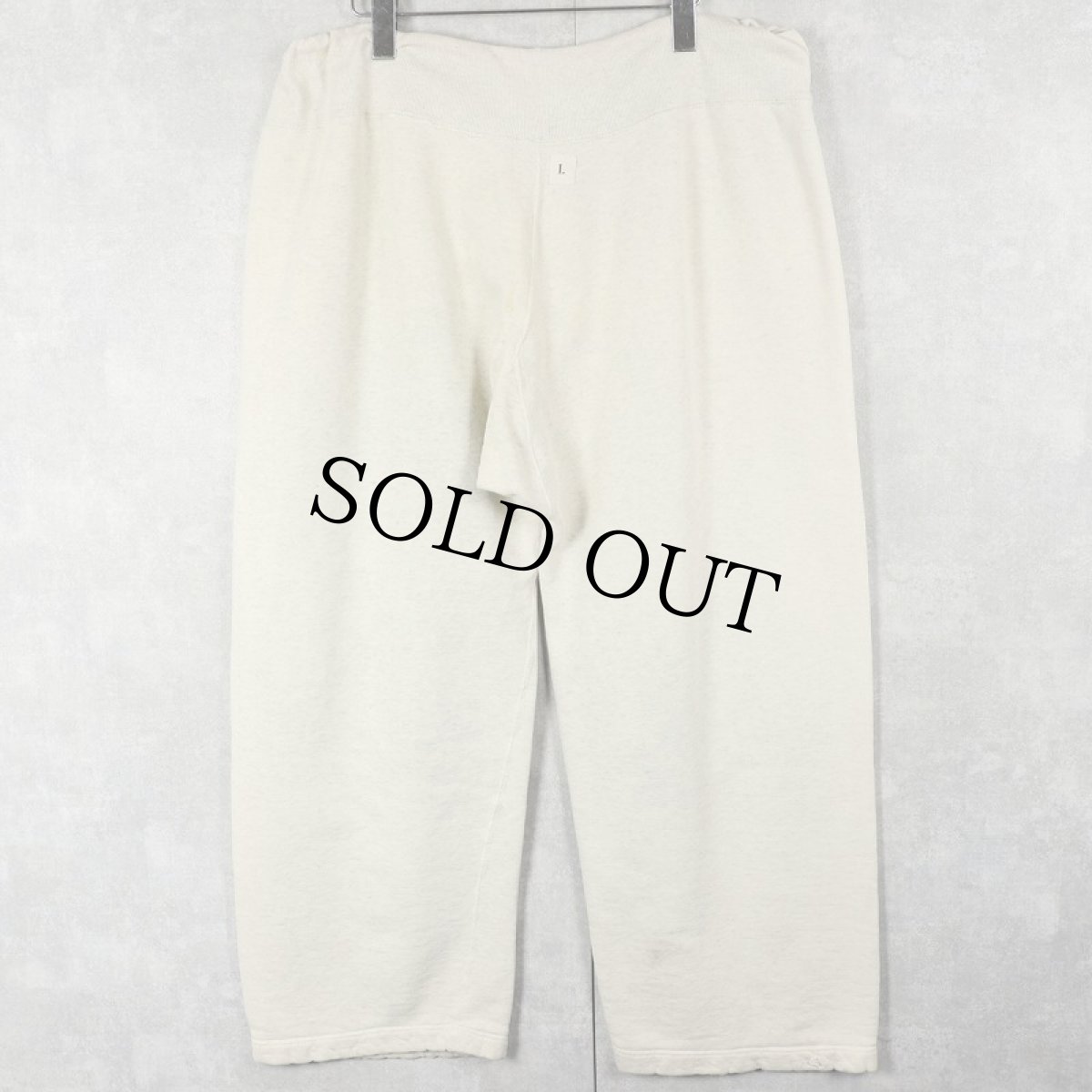 画像2: 40's WWII U.S.NAVY ダブルニー スウェットパンツ L (2)