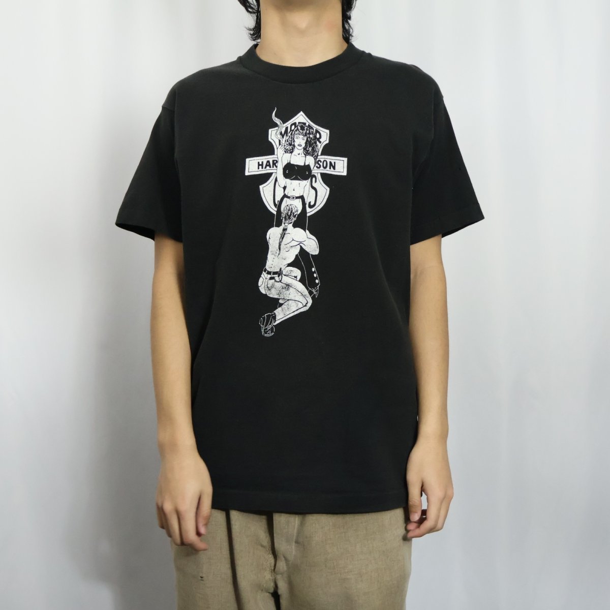 画像3: 90's USA製 "THE HOG FARM" エロTシャツ BLACK M (3)