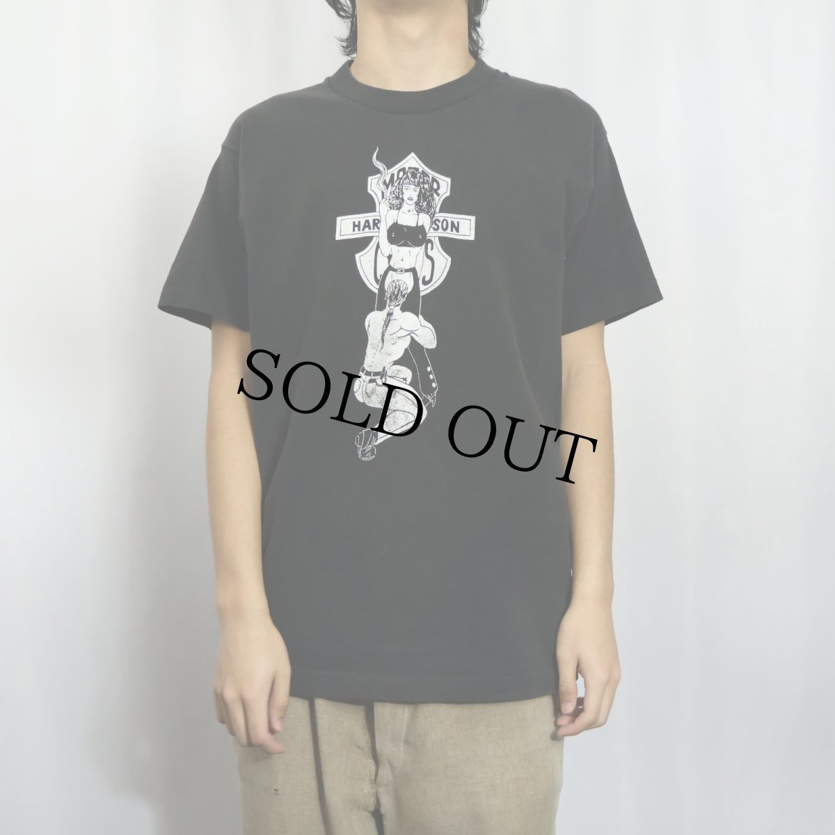 画像3: 90's USA製 "THE HOG FARM" エロTシャツ BLACK M (3)