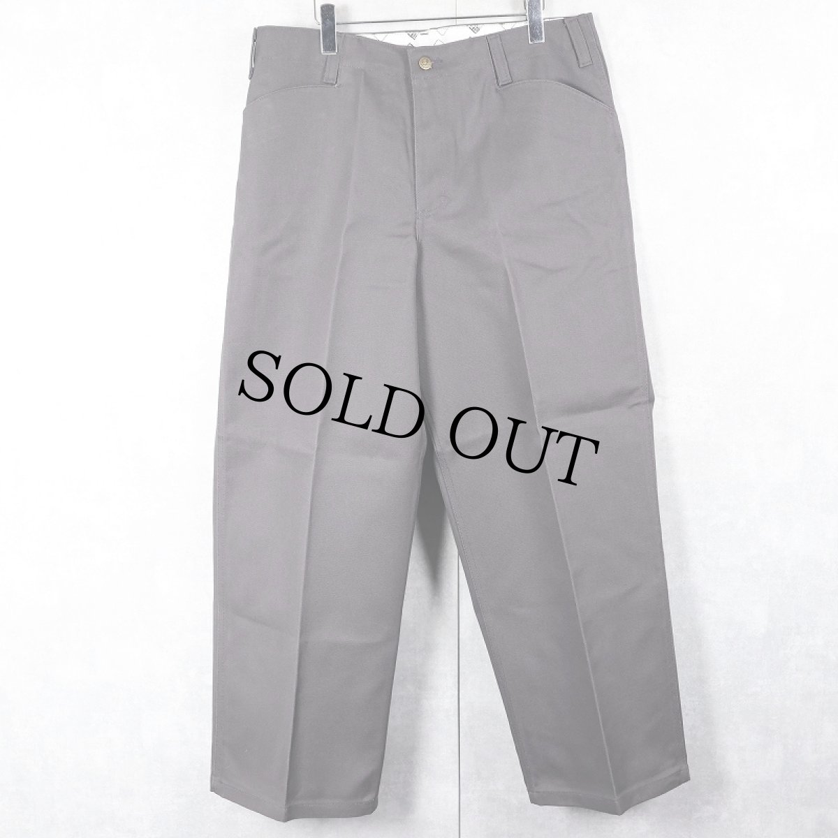 画像2: BEN DAVIS "THE GORILLA CUT" ゴリラカットパンツ CHARCOAL フラッシャー付き未使用品 W36 L30 (2)