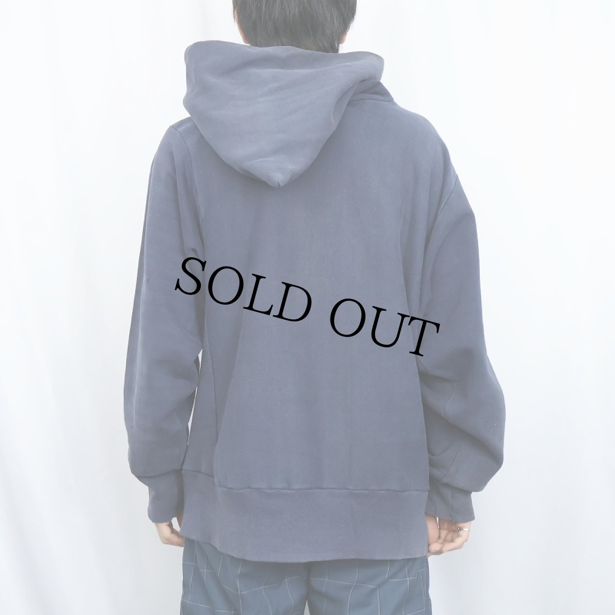 画像3: 80's Champion REVERSE WEAVE トリコタグ USA製 内縫い 目無し スウェットフーディー NAVY L (3)