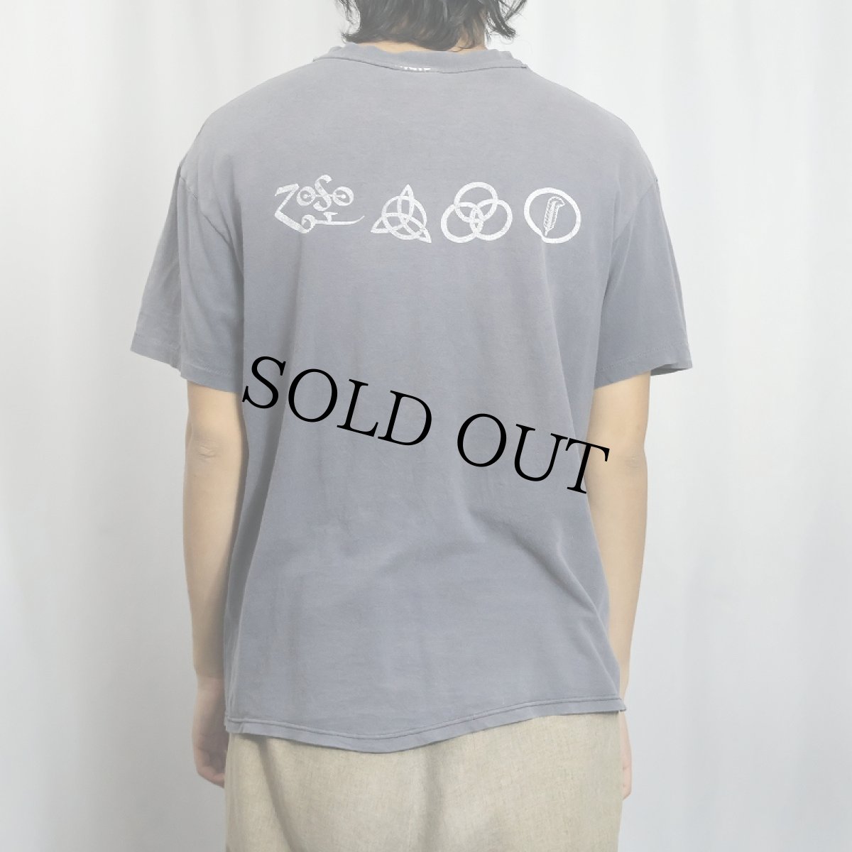 画像3: 1984 LED ZEPPELIN USA製 ロックバンドプリントTシャツ XL (3)