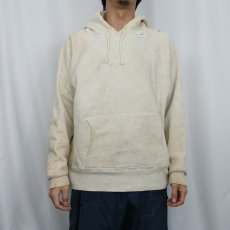 画像2: 50〜60's BRENT 裏サーマル 無地ラグランスウェットフーディー XL (2)