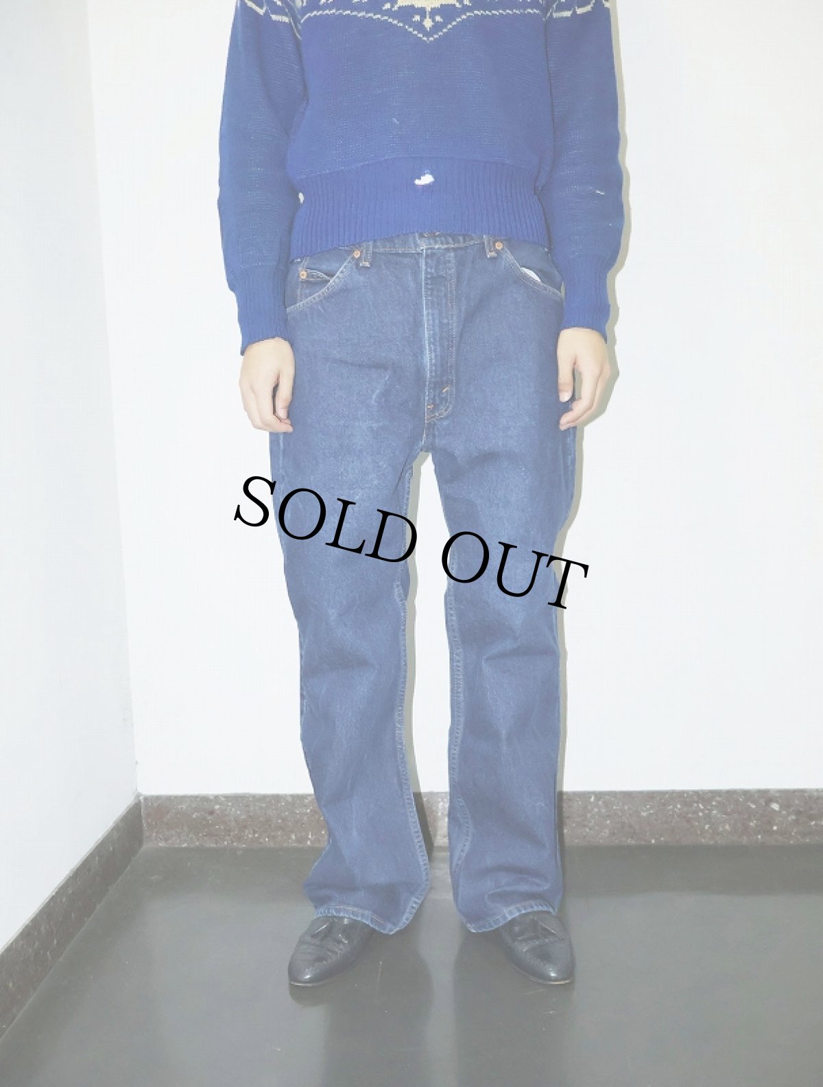 画像2: 90's Levi's 517 USA製 オレンジタブ ブーツカットデニムパンツ W36 (2)