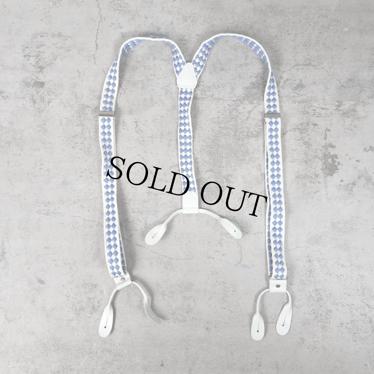 画像1: VINTAGE ボタン留めサスペンダー (1)