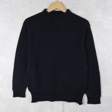 画像1: 40's U.S.NAVY GOBウールニットセーター NAVY  (1)