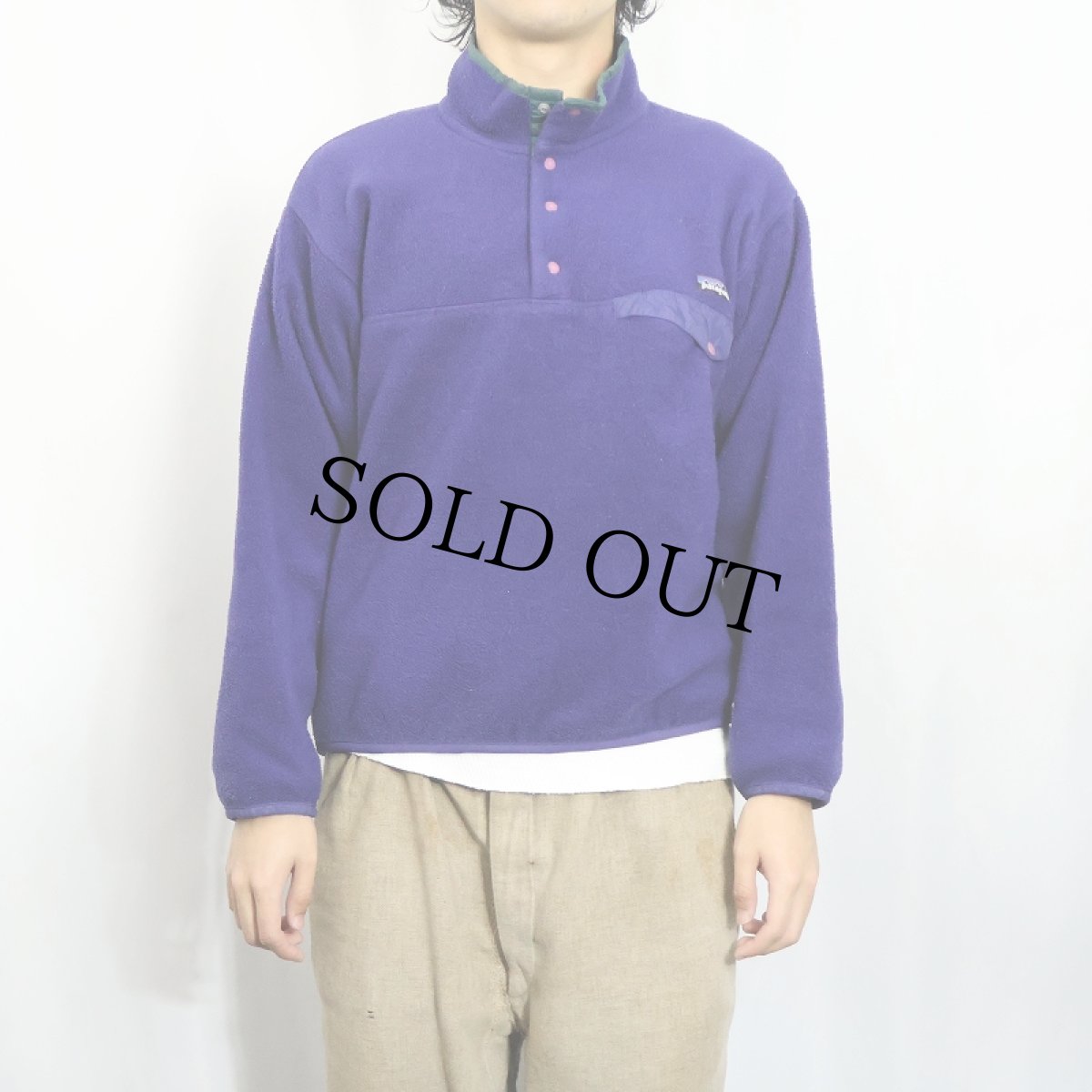 画像2: 90's Patagonia 雪無しタグ スナップT M (2)