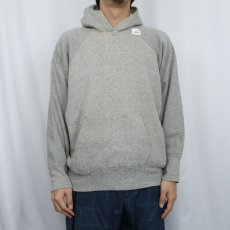 画像2: 60's 裏サーマル 無地ラグランスウェットフーディー  (2)