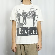 画像2: 80〜90's THE BEATLES USA製 ロックバンドTシャツ L (2)