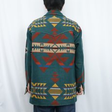 画像3: 80's PENDLETON USA製 ネイティブ柄 ウールジャケット M (3)