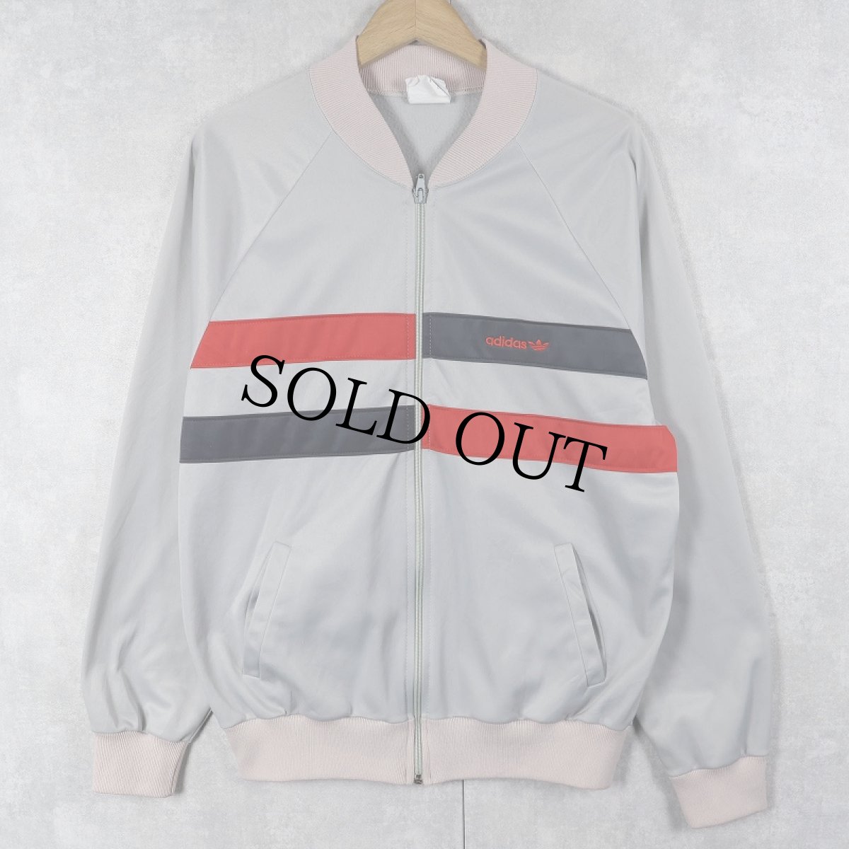 画像1: 70's adidas USA製 ラインデザイン トラックジャケット L (1)