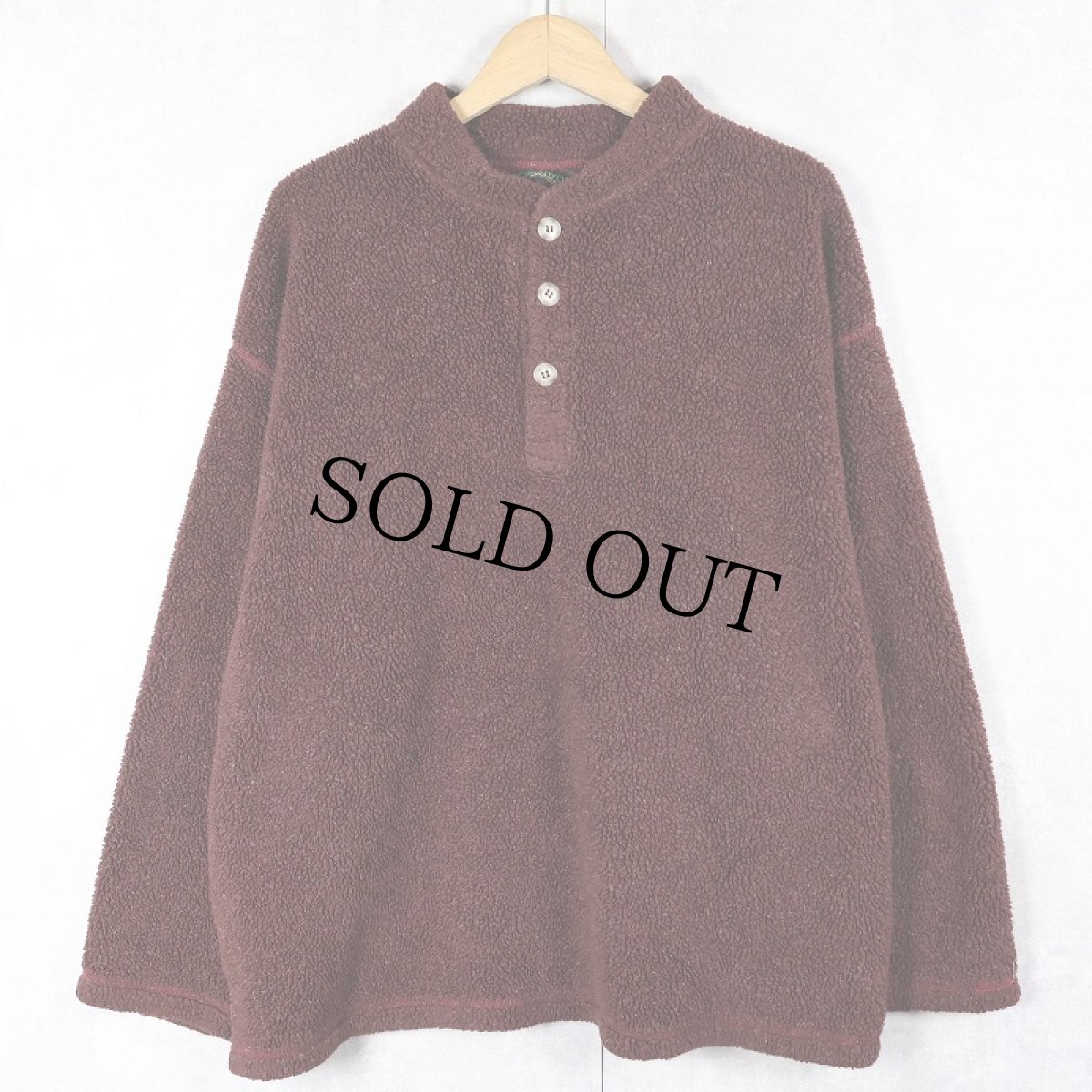 画像1: 90's KENYON USA製 ボアフリースプルオーバーシャツ (1)