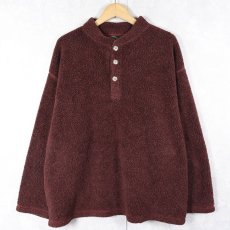 画像1: 90's KENYON USA製 ボアフリースプルオーバーシャツ (1)