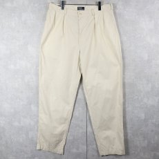 画像1: 90's POLO Ralph Lauren "THE CLASSIC GOLF PANT" USA製 2タックコットンパンツ W35 (1)