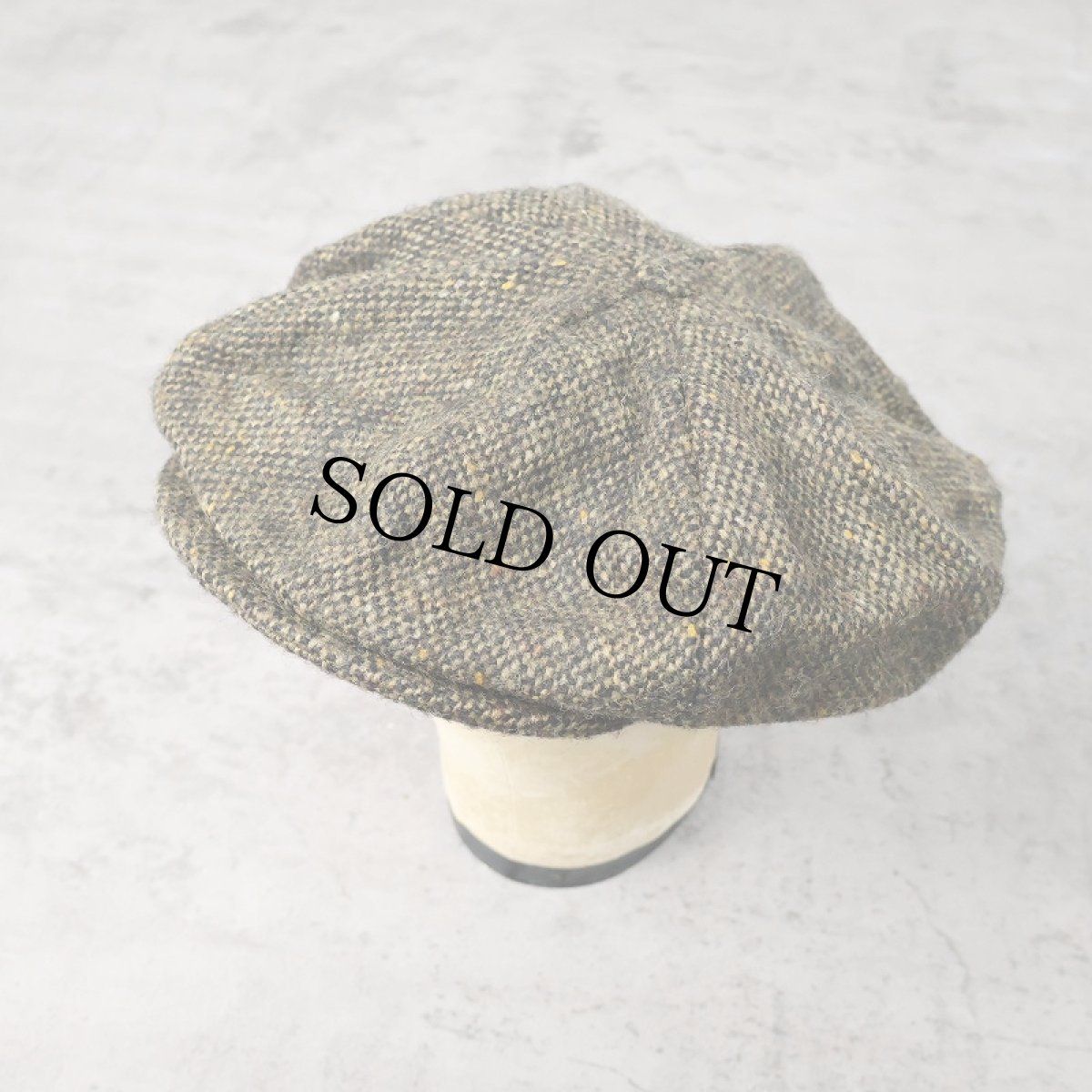 画像1: Hanna Hats IRELAND製 ツイードキャスケット XXL (1)