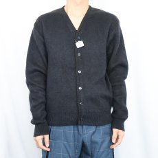 画像2: 60's Sears KINGS ROAD モヘアニットカーディガン BLACK M (2)