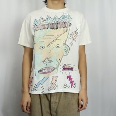 画像2: 80's Hanes USA製 "ATS1988" ハンドペイントTシャツ L (2)