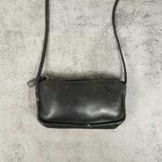 画像1: 60〜70's COACH USA製 レザーショルダーバッグ BLACK (1)