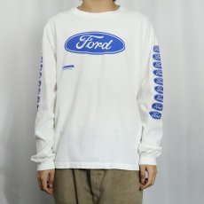 画像2: 90's Ford USA製 自動車メーカー ロゴプリントロンT XL (2)