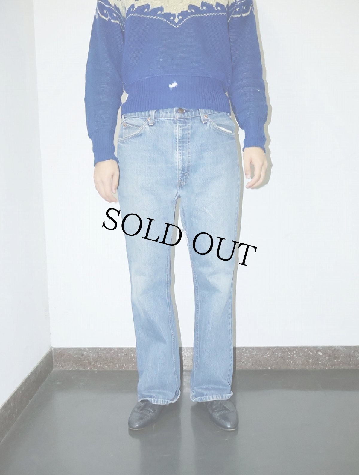 画像2: 80's Levi's 517 USA製 オレンジタブ ブーツカットデニムパンツ W35 (2)