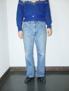 画像2: 80's Levi's 517 USA製 オレンジタブ ブーツカットデニムパンツ W35 (2)