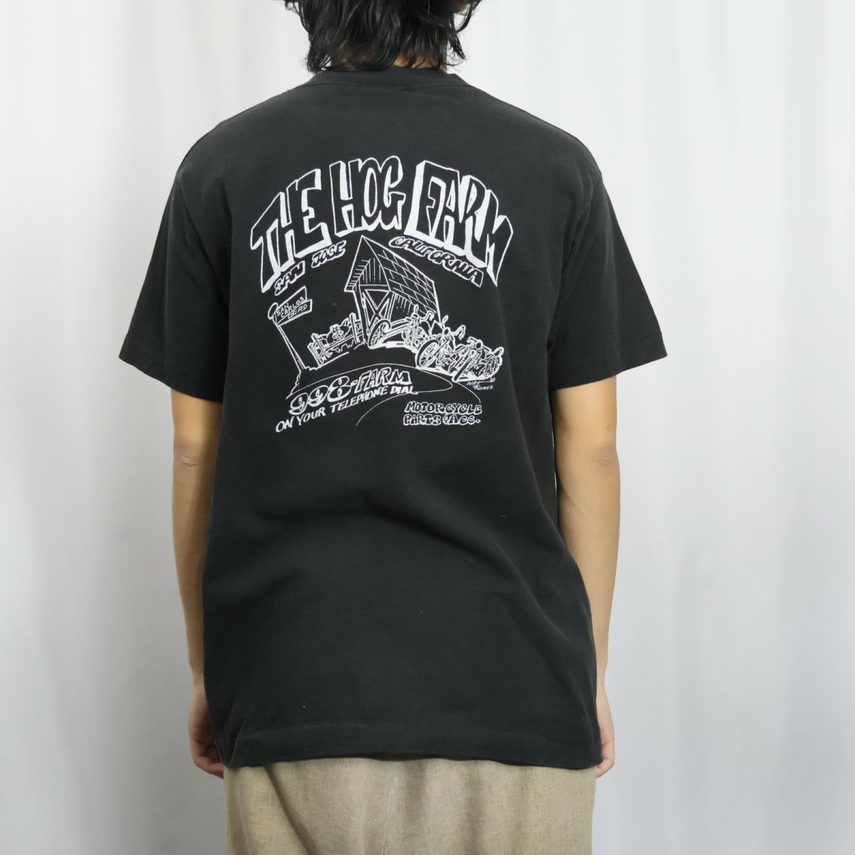 画像4: 90's USA製 "THE HOG FARM" エロTシャツ BLACK M (4)
