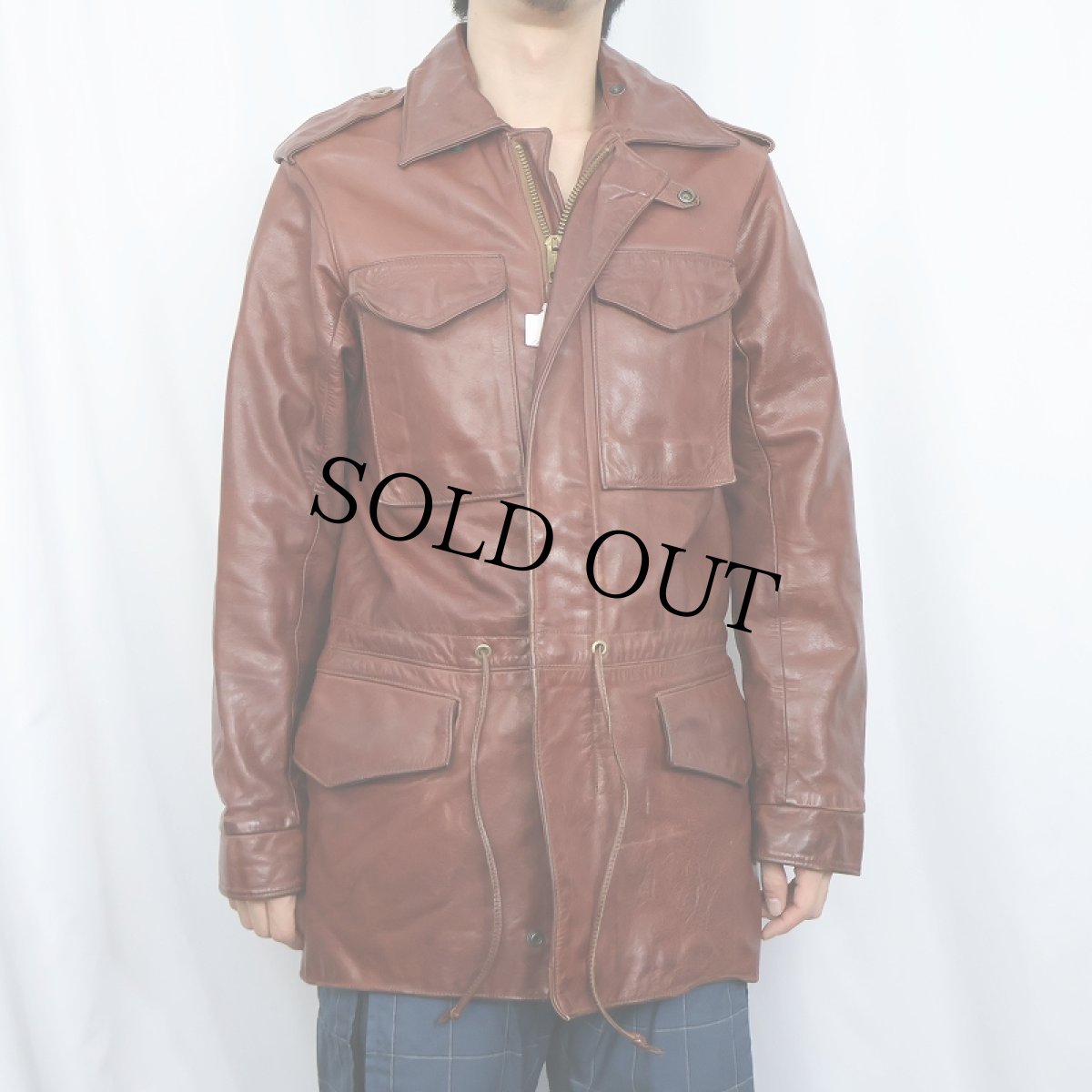 画像5: 70's "M-65 TYPE" レザージャケット SIZE38 (5)