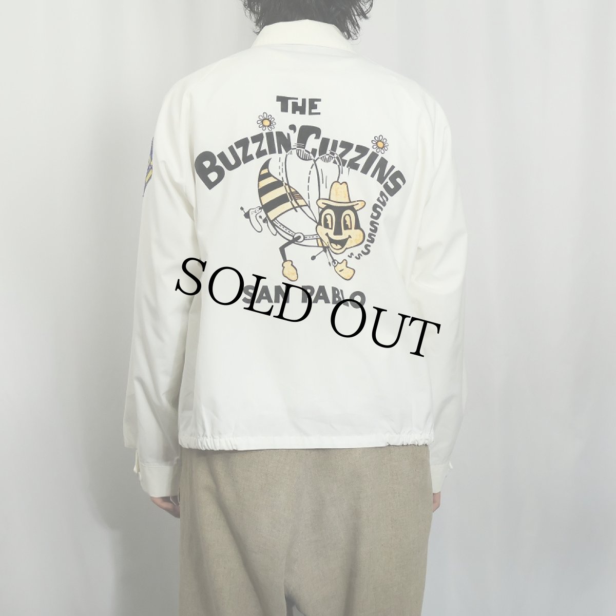 画像4: 70's SPORTSMASTER USA製 "THE BUZZIN' CUZZINS" フロッキープリントスイングトップ L (4)