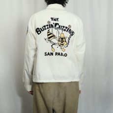 画像4: 70's SPORTSMASTER USA製 "THE BUZZIN' CUZZINS" フロッキープリントスイングトップ L (4)