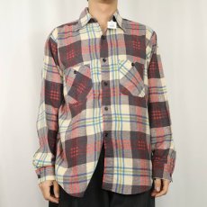 画像2: 70's BIG MIKE USA製 プリントネルシャツ M (2)