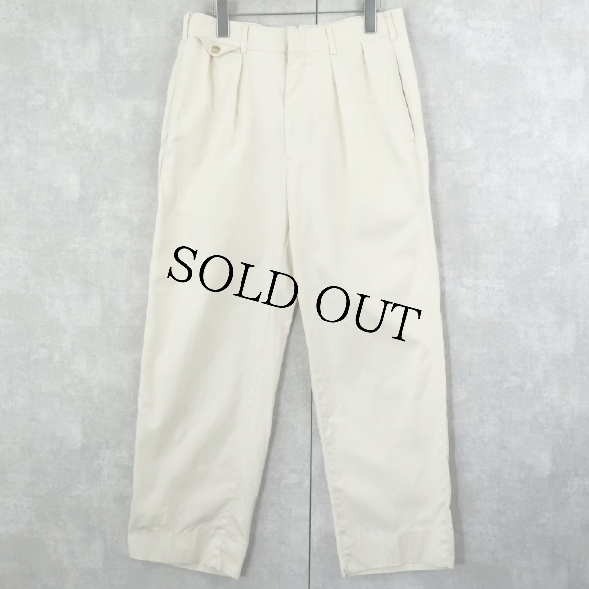 画像1: 80's BROOKS BROTHERS USA製 ツータックチノトラウザーズ W31 (1)