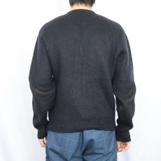 画像3: 60's Sears KINGS ROAD モヘアニットカーディガン BLACK M (3)