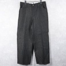 画像2: BEN DAVIS "THE GORILLA CUT" ゴリラカットデニムパンツ BLACK フラッシャー付き未使用品 W34 L30 (2)