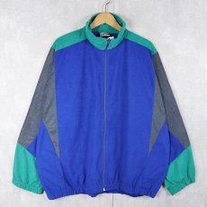 画像1: 80's〜 切り替えデザイン ベロアトラックジャケット (1)