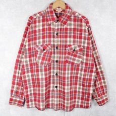 画像1: 70's FROSTPROOF チェック柄 ヘビーネルシャツ SIZE17 (1)