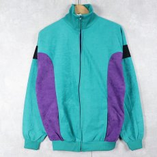 画像1: 70〜80's FRANCE製 フェイクスエード トラックジャケット (1)