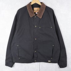 画像1: Levi's コーデュロイ切り替え コットンワークジャケット BLACK XXL (1)