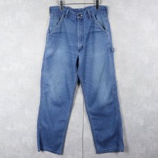 画像3: 80's Sears ROEBUCKS USA製 デニムペインターパンツ W31 (3)